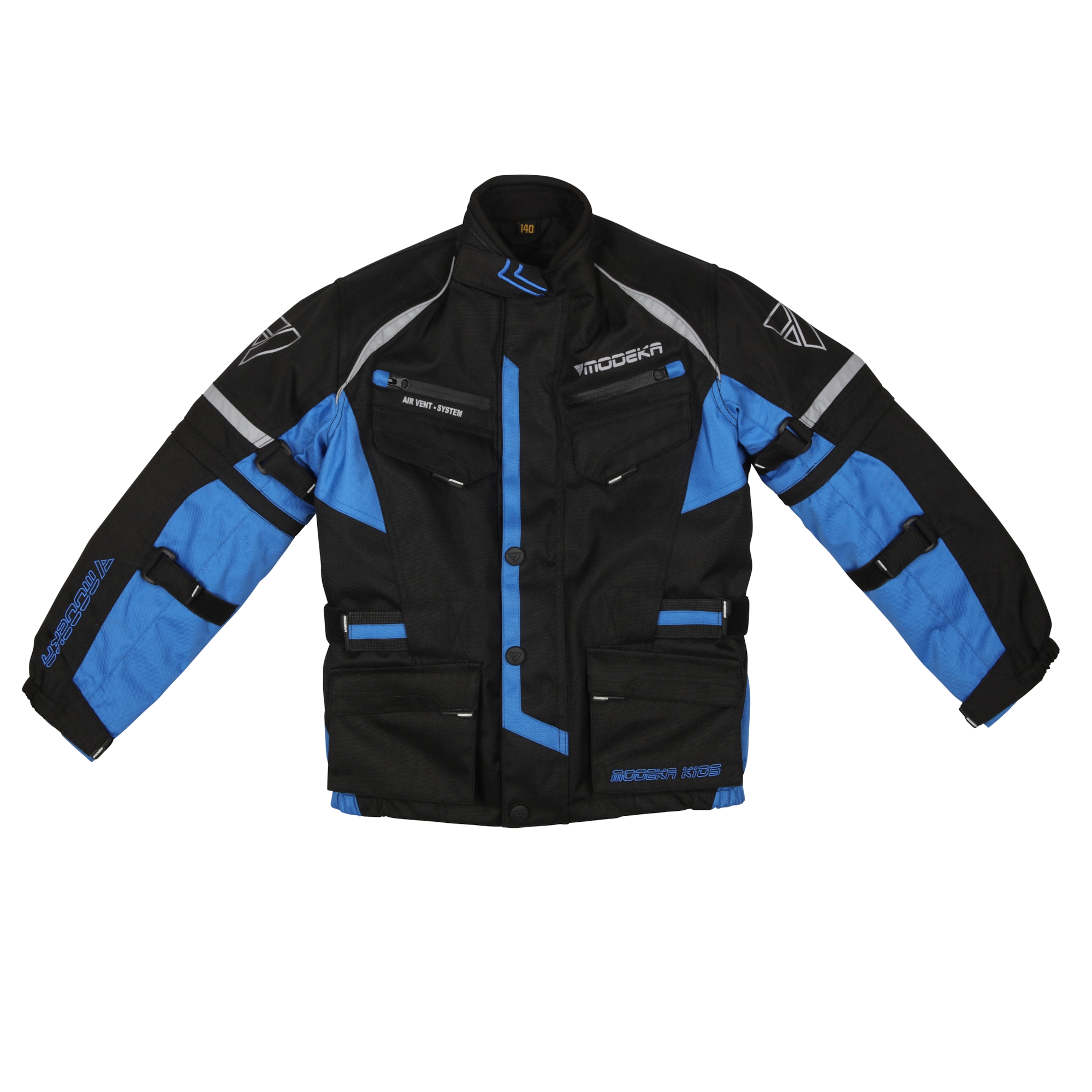Tourex Kids II, Kinder motorjas, Zwart-Blauw