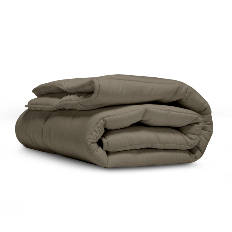 Zydante Dekbed Easy Dekbed Stone Washed Bruin/Taupe - Easy - zonder overtrek - 140x200 cm (Eenpersoons) -  - 300 gr per m² - 