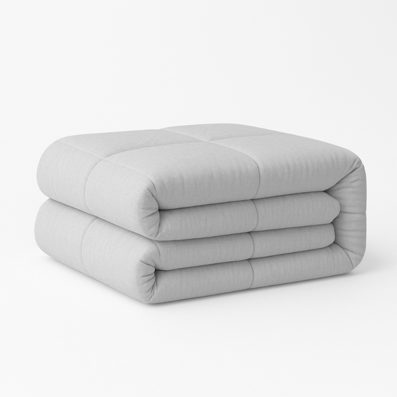 Zydante Dekbed Easy Dekbed & Dekbedovertrek in 1 Zilvergrijs - Easy - zonder overtrek - 140x200 cm (Eenpersoons) -  - 300 Gram per m² -