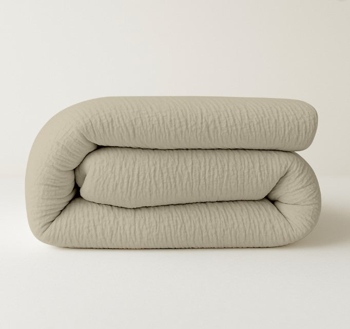 BudgetBed - Mousseline Eazy dekbed - Zand - 240 x 240