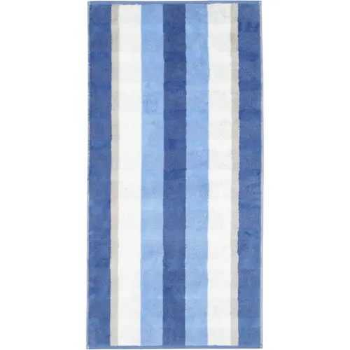 Cawö Cawo Noblesse Stripes Badlaken 80x150 saphir