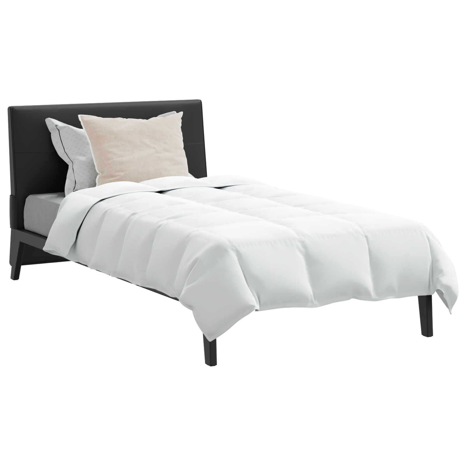 vidaXL Dekbed 2 pcs Wit 135 x 200 cm Dons