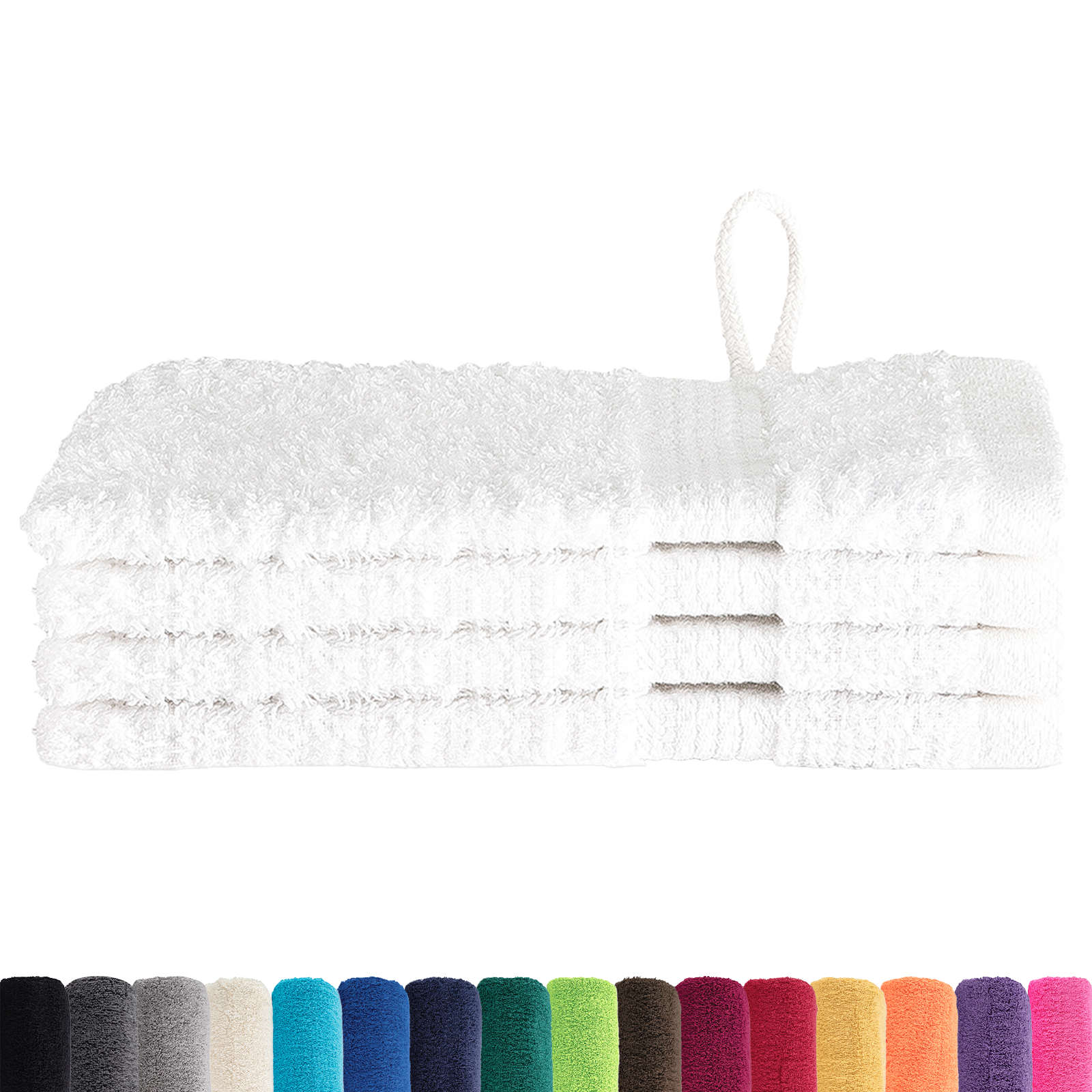 vidaXL Waskruisjes 4 pcs Wit 15 x 21 cm Katoen