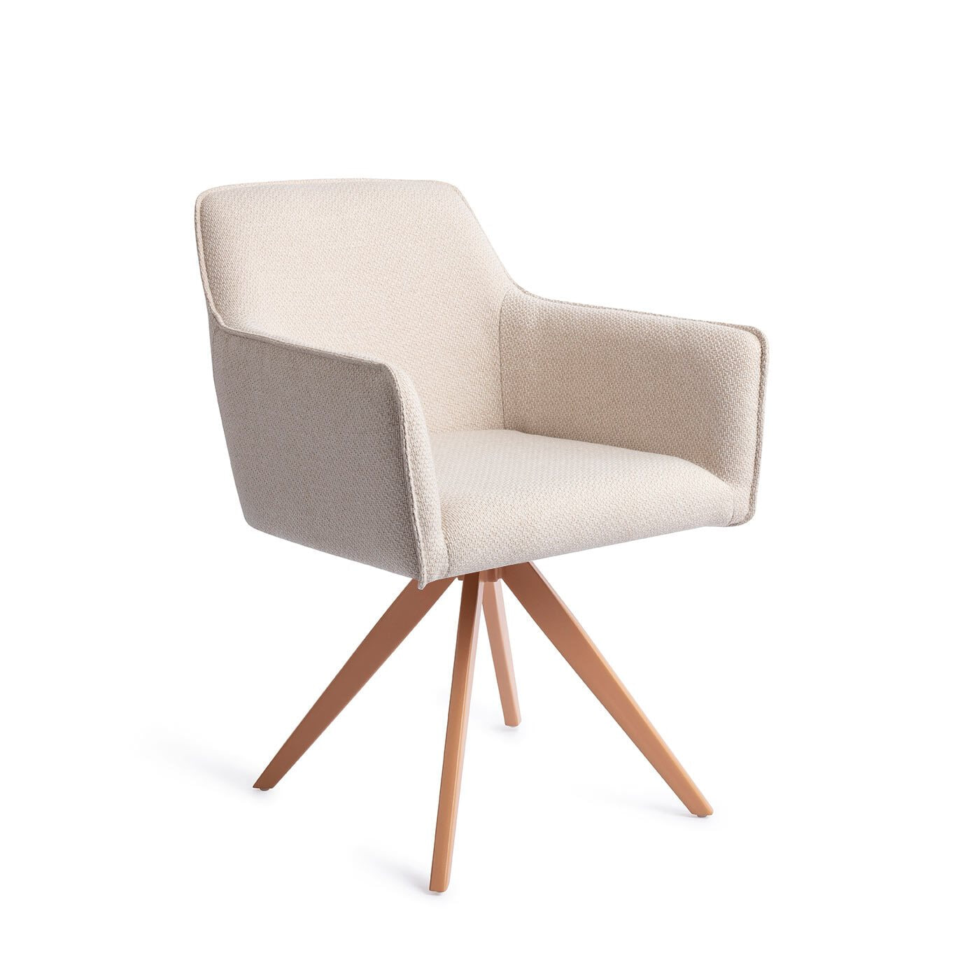 Jesper Home Draaibare Eetkamerstoel Hofu Turn Peach - Enoki
