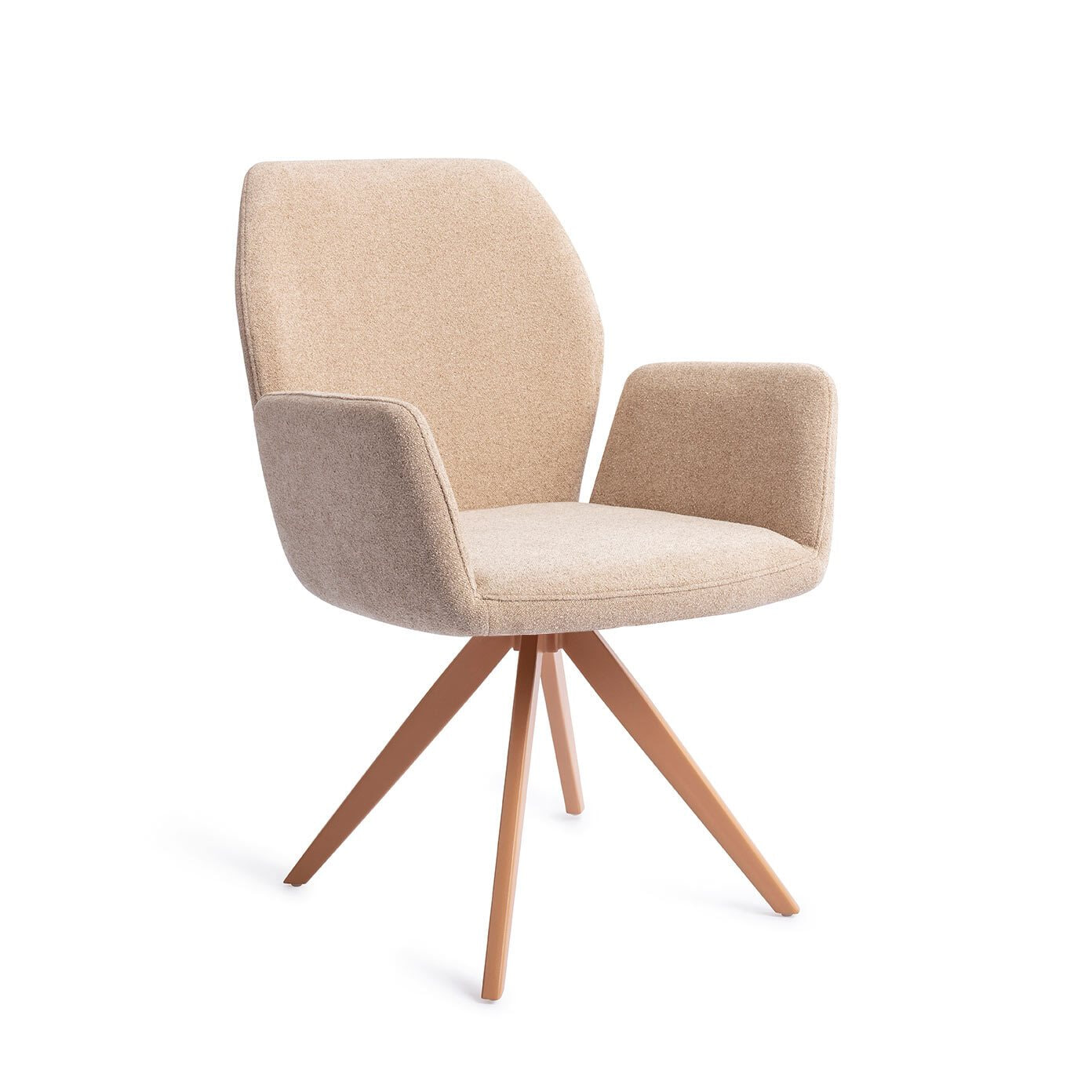 Jesper Home Draaibare Eetkamerstoel Misaki Turn Peach - Funky Fudge