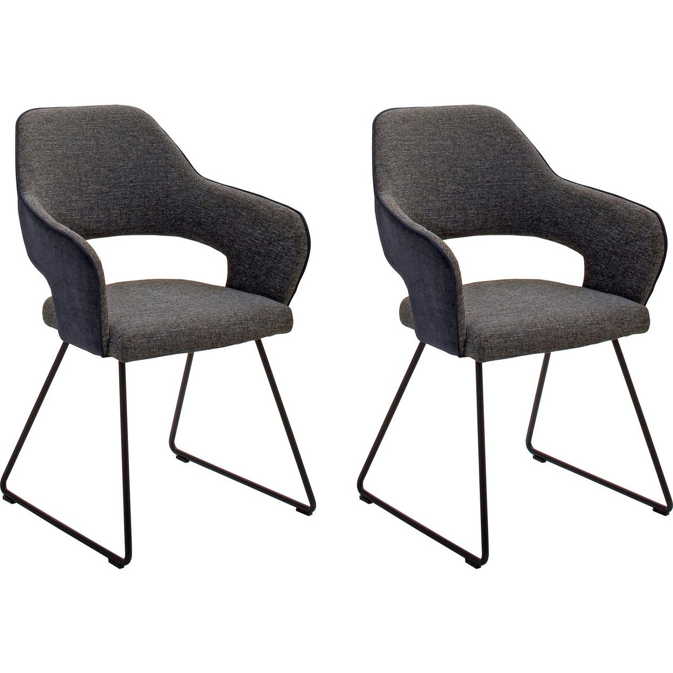 MCA furniture Stoel NEWCASTEL Stoel belastbaar tot 130 Kg (set, 2 stuks)