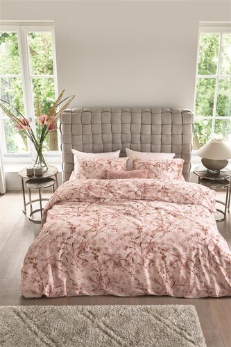 Rivièra Maison Riviera Maison Dekbedovertrek Blushing Blooms Roze 240x200/220 cm