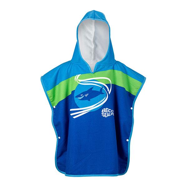 BECO SEALIFE poncho | blauw/groen |