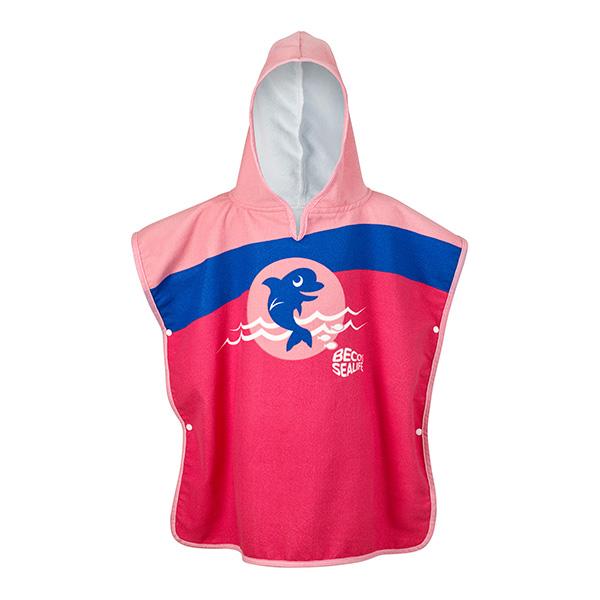 BECO SEALIFE poncho | roze/rood |