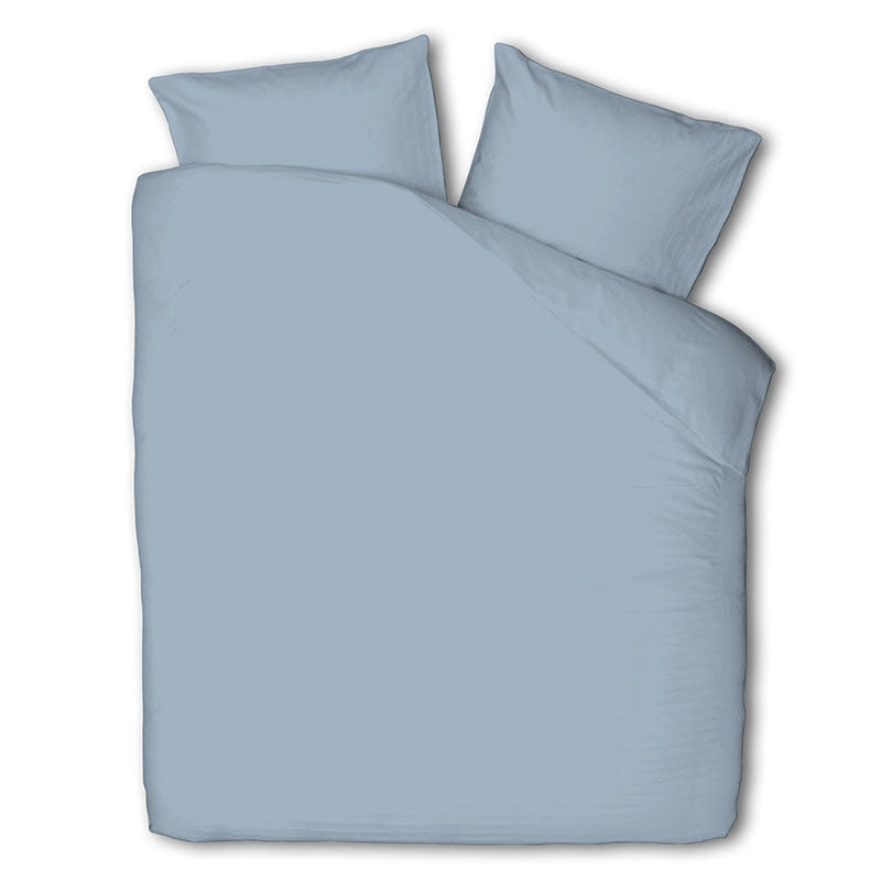 Luna Bedding Dekbedovertrek Luna Uni Lichtblauw Effen 240x200 Cm  - 