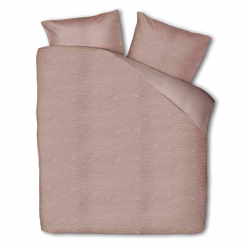 Fresh and Co Dekbedovertrek Summer Teddy Taupe Effen 140x200 Cm Verwarmend  - 
