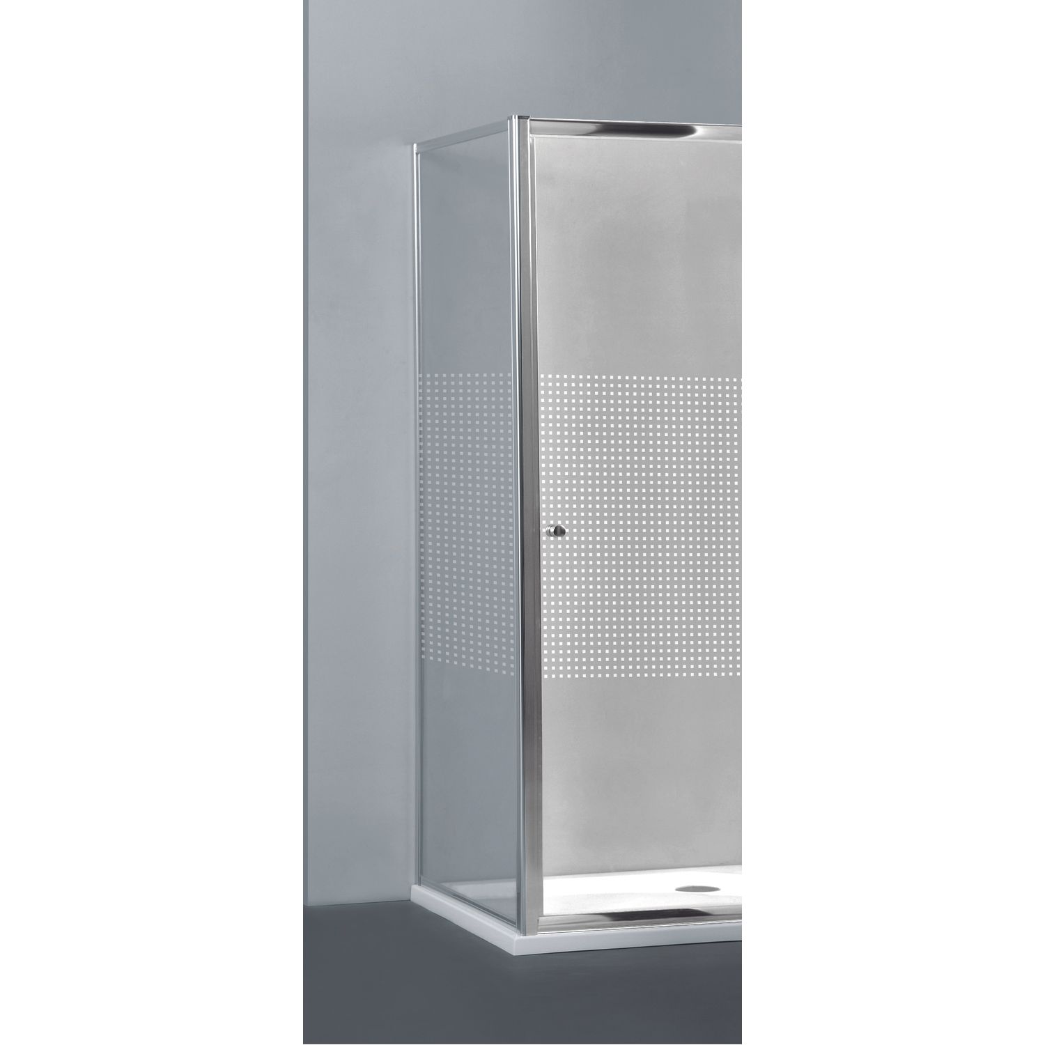 Allibert Vaste Wand Priva Universeel 90x190cm Kleine Vierkantjes