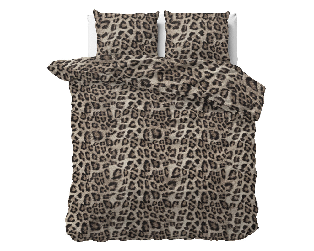 RoyalTextile - Deep Panther Bruin Dekbedovertrek - 240 x 220