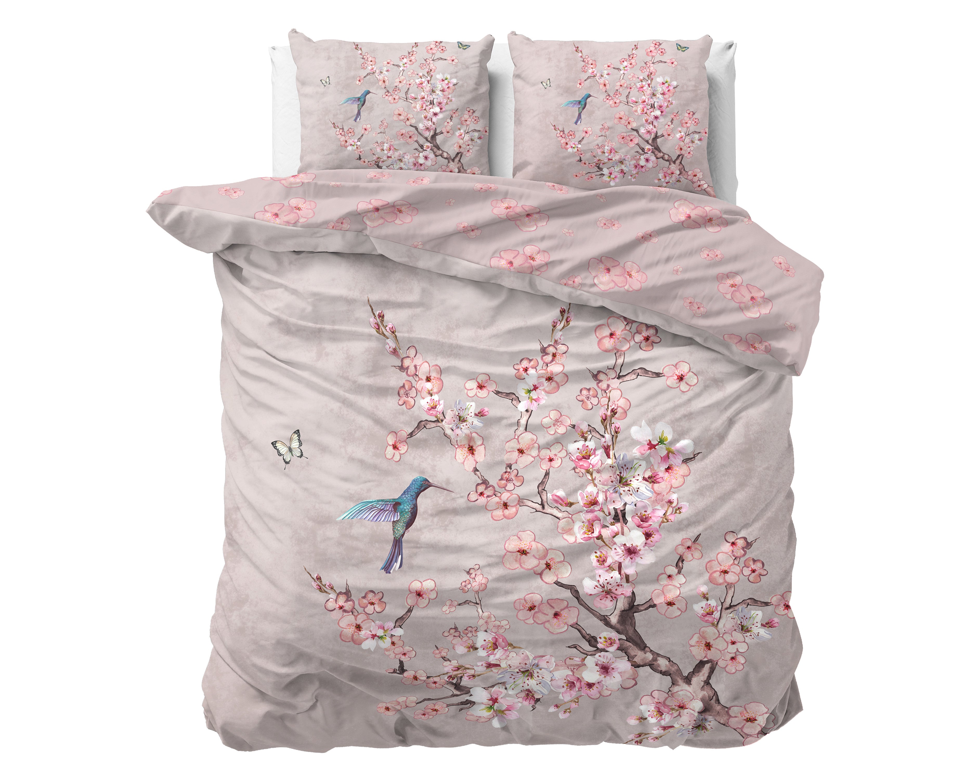 RoyalTextile - Blossy Roze Dekbedovertrek - 140 x 220