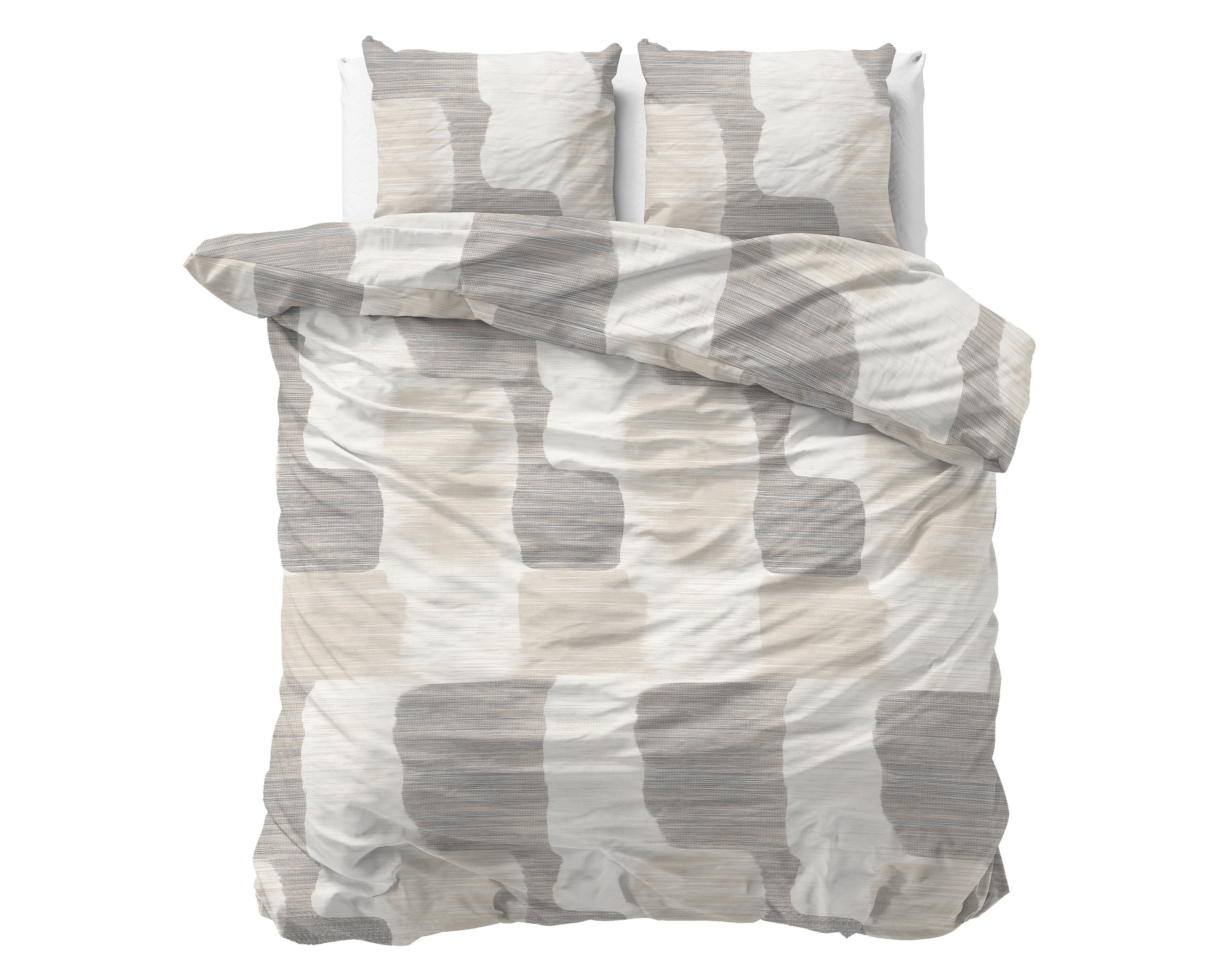RoyalTextile - Dune Grijs Dekbedovertrek - 140 x 220