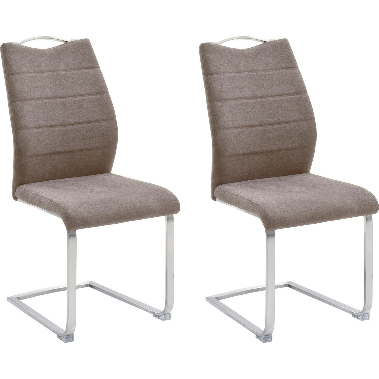 MCA furniture Vrijdragende stoel Ferrera (2-set), comfort zithoogte van ca. 48 cm, schommelstoelen met handgreep (2 stuks)