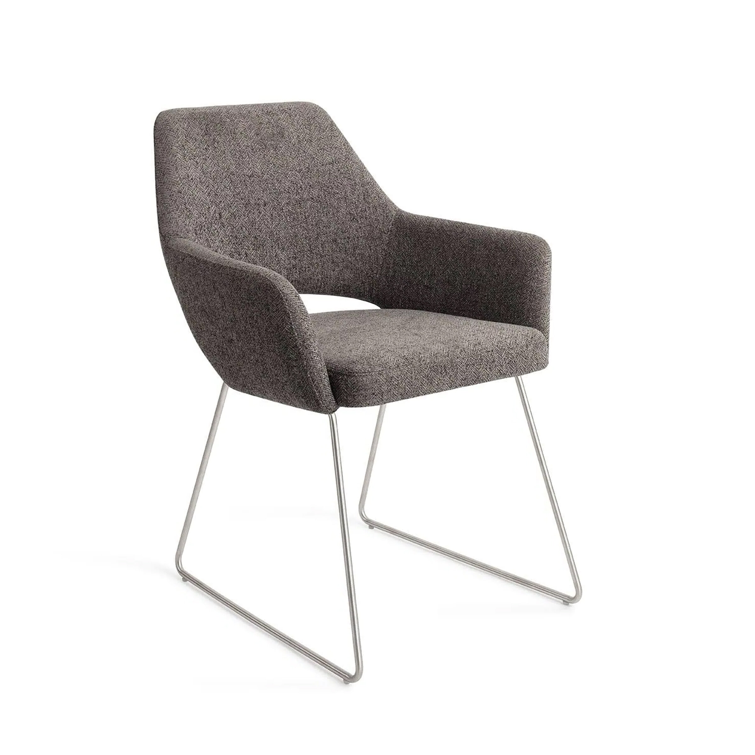 Jesper Home Eetkamerstoel Yanai Slide Steel - Amazing Grey