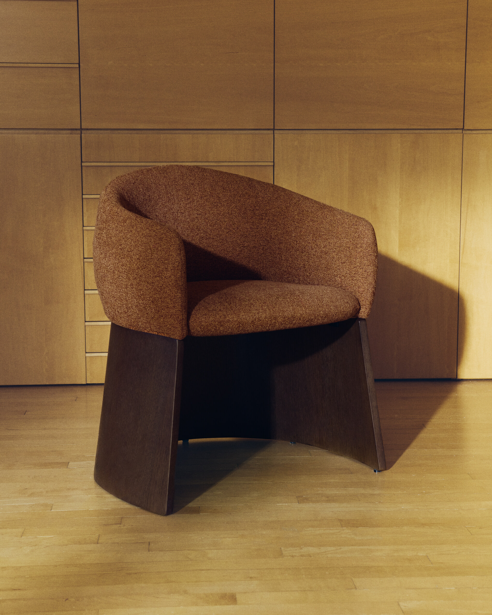 Kave Home Eetkamerstoel Bosca Chenille - Terracotta