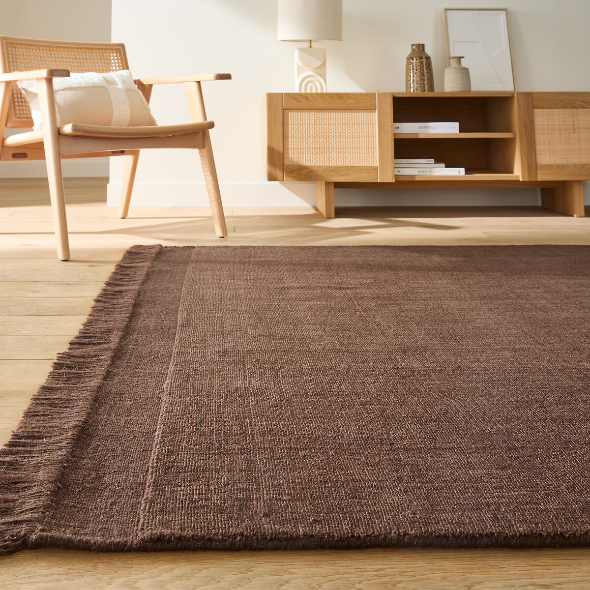 LA REDOUTE INTERIEURS Vloerkleed in wol en katoen, Osni