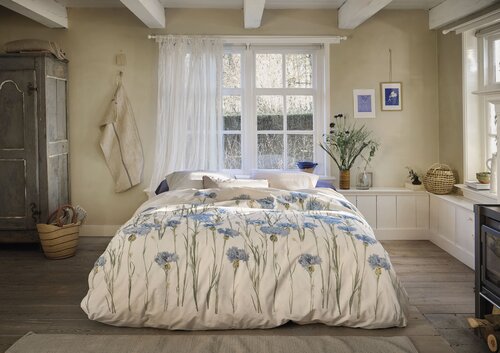 Ariadne at Home Cornflower Dekbedovertrek Zand 200x200/220 cm
