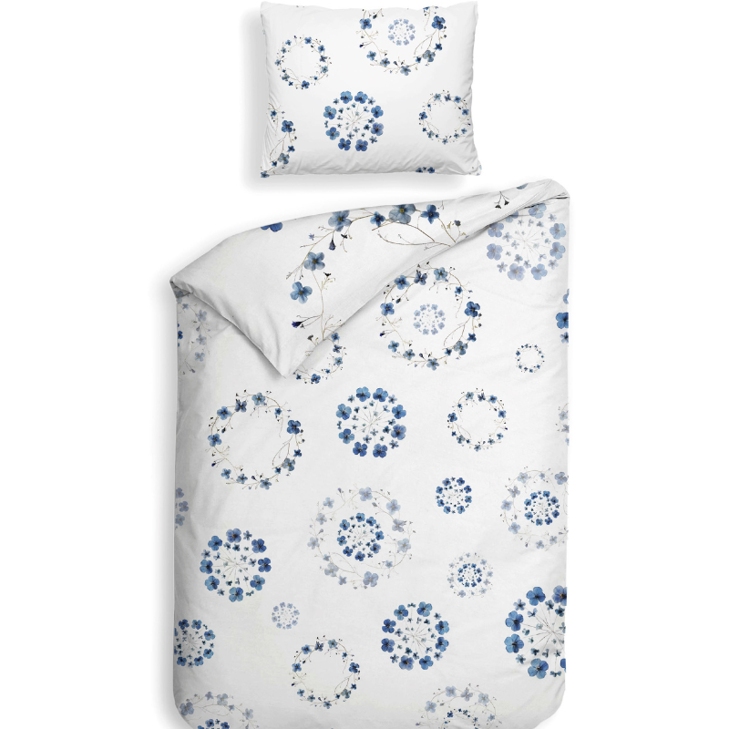 Heckett Lane Dekbedovertrek Zoe Katoen Satijn Bloemen 140x200 Cm Anti Allergie  - 