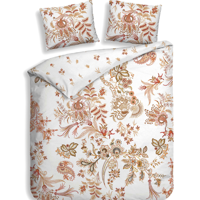 Heckett Lane Dekbedovertrek Ceyda Katoen Satijn Bloemen 260x200 Cm Anti Allergie  - 