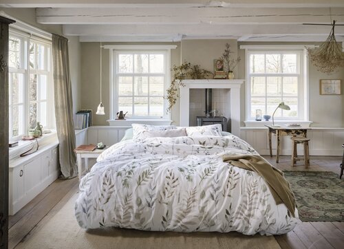 Ariadne at Home Twigs Dekbedovertrek Wit 240x200/220 cm