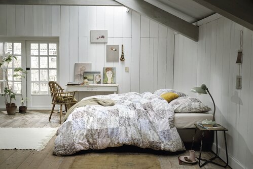 Ariadne at Home Patches Dekbedovertrek Naturel 240x200/220 cm