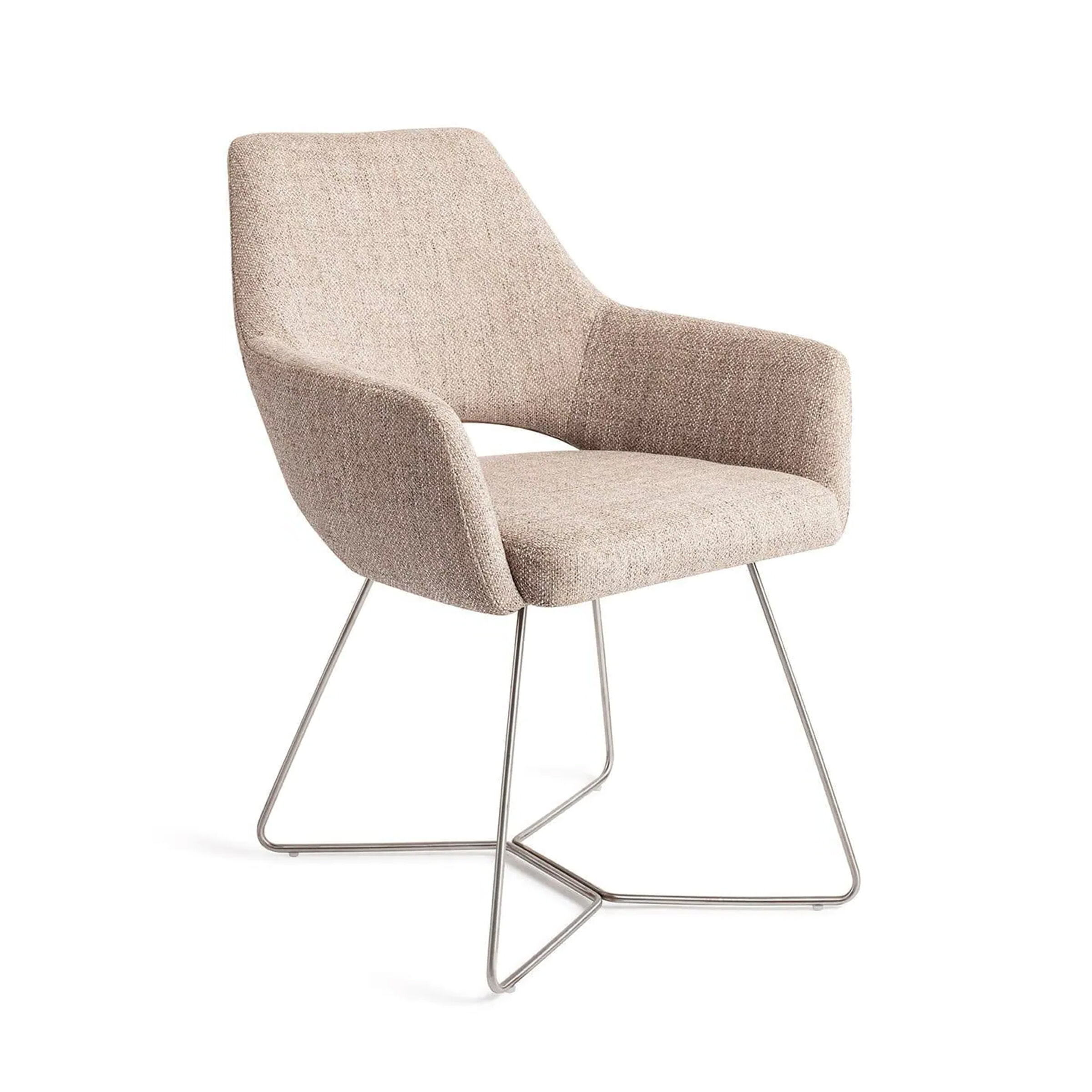 Jesper Home Eetkamerstoel Yanai Beehive Steel - Biscuit Beach