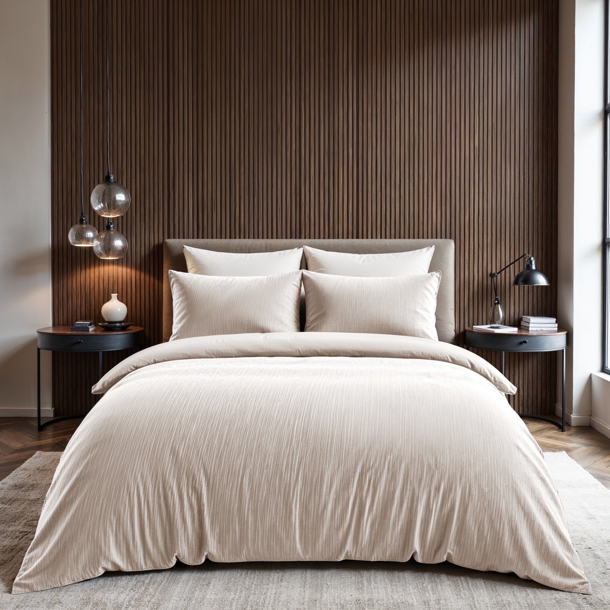 RoyalTextile - Velvet Cartier Dekbedovertrek - Crème - 240 x 220