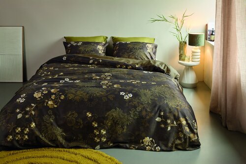 Beddinghouse Dekbedovertrek Darcy Olive Green 260x200/220 cm