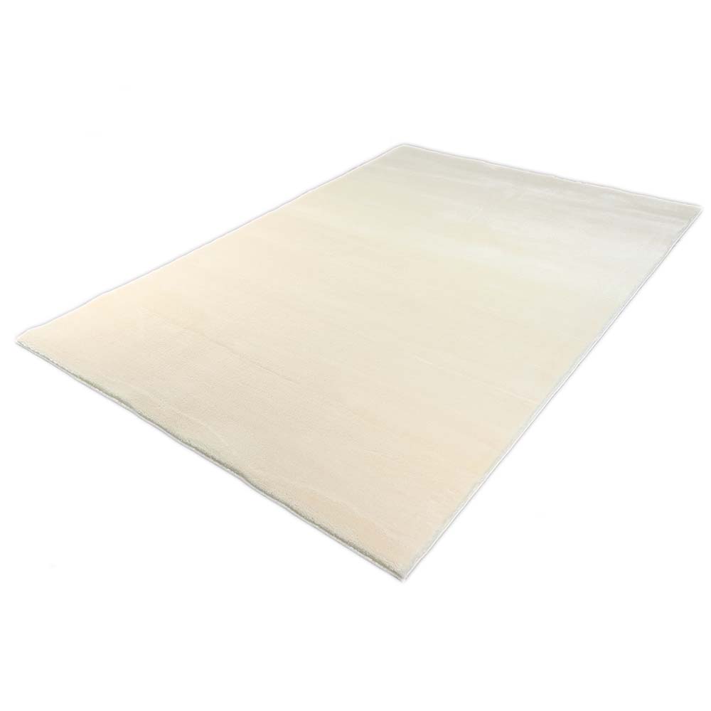 Merinos Karpet24 Loft - Luxe, Fluweelzacht Effen Vloerkleed in Cream, Modern & Stijlvol-140 x 200 ovaal