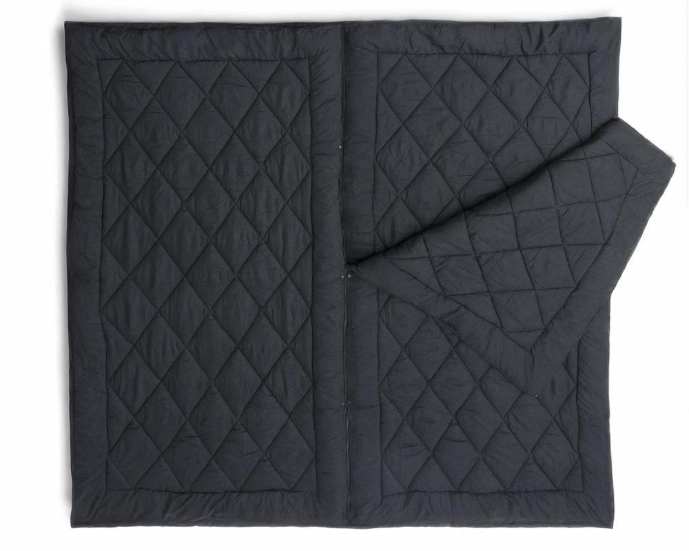 RoyalTextile - Lazy Partnerdekbed Zwart - 2-in-1 Dekbed met overtrek - 200 x 220