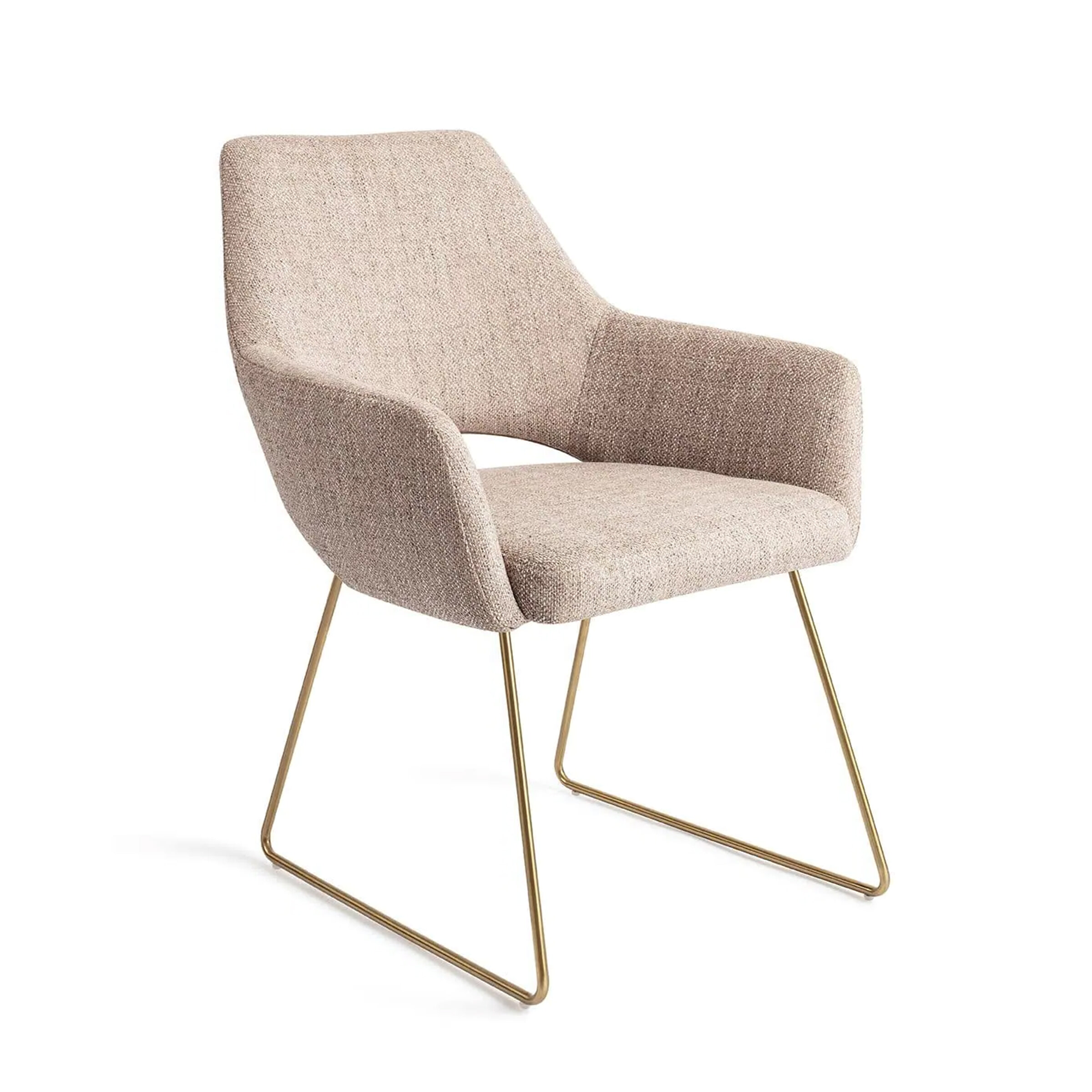 Jesper Home Eetkamerstoel Yanai Slide Gold - Biscuit Beach