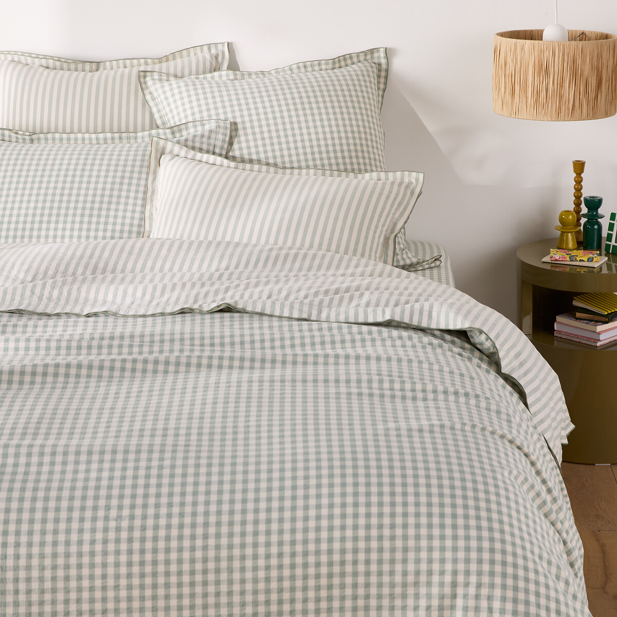 LA REDOUTE INTERIEURS Dekbedovertrek in seersucker, Cottage