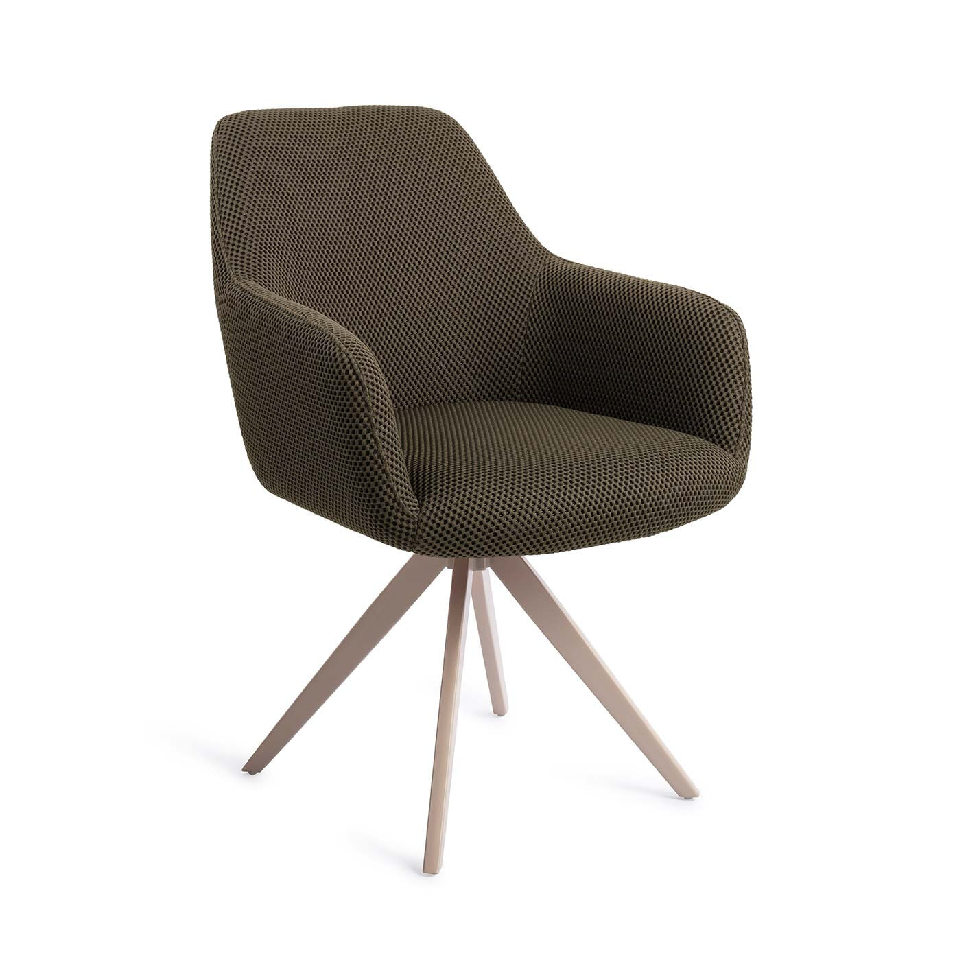 Jesper Home Draaibare Eetkamerstoel Hiroo Turn Beige - Jungle Jewel