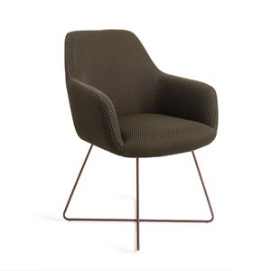 Jesper Home Eetkamerstoel Hiroo Cross Rose - Jungle Jewel