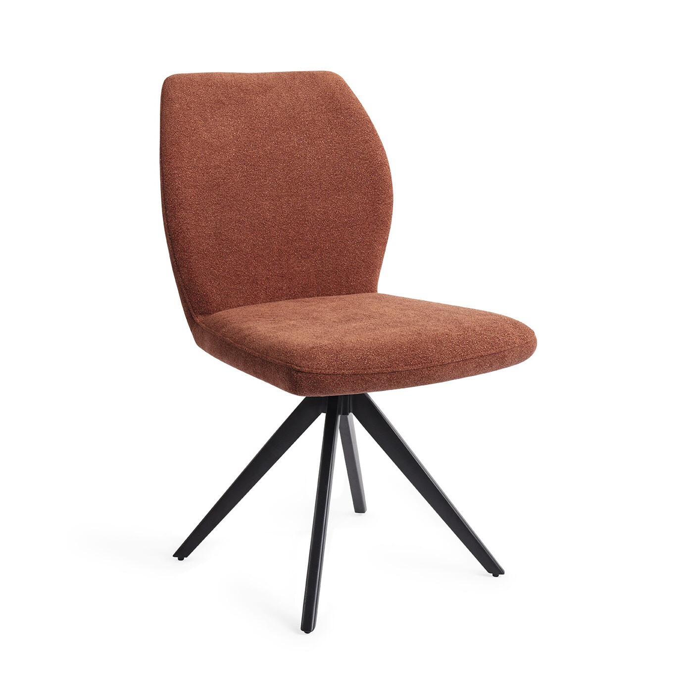 Jesper Home Eetkamerstoel Ikata Turn Black, Draaibaar - Cosy Copper