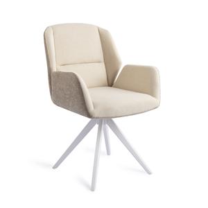 Jesper Home Eetkamerstoel Myoko Turn White, Draaibaar - Sandy Hill