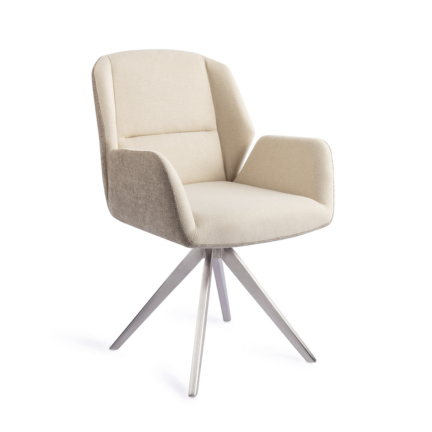 Jesper Home Eetkamerstoel Myoko Turn Steel, Draaibaar - Sandy Hill