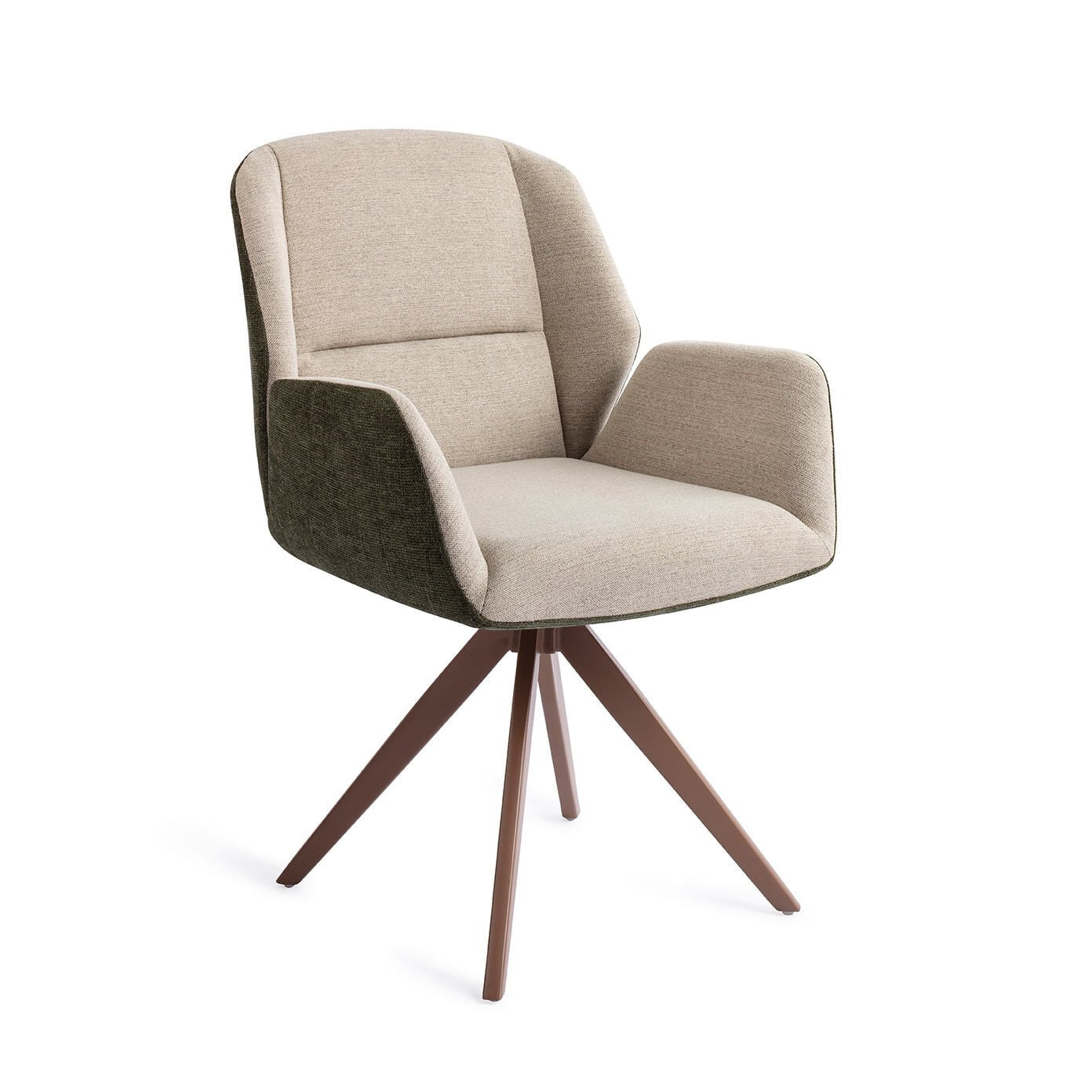 Jesper Home Draaibare Eetkamerstoel Myoko Turn Brown - Popeye