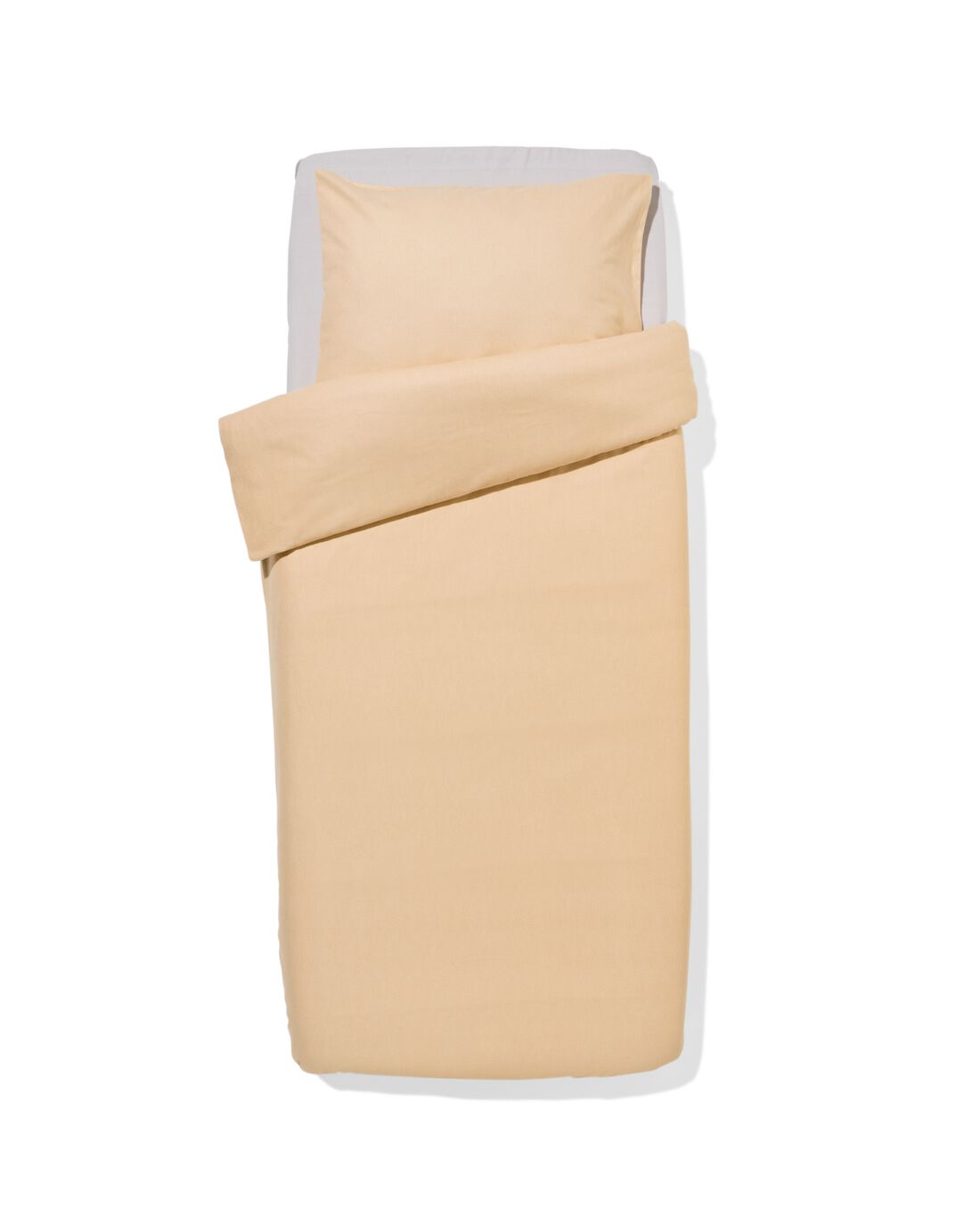 051 Dekbedovertrek 140x200/220cm Flanel Strepen Beige (beige)