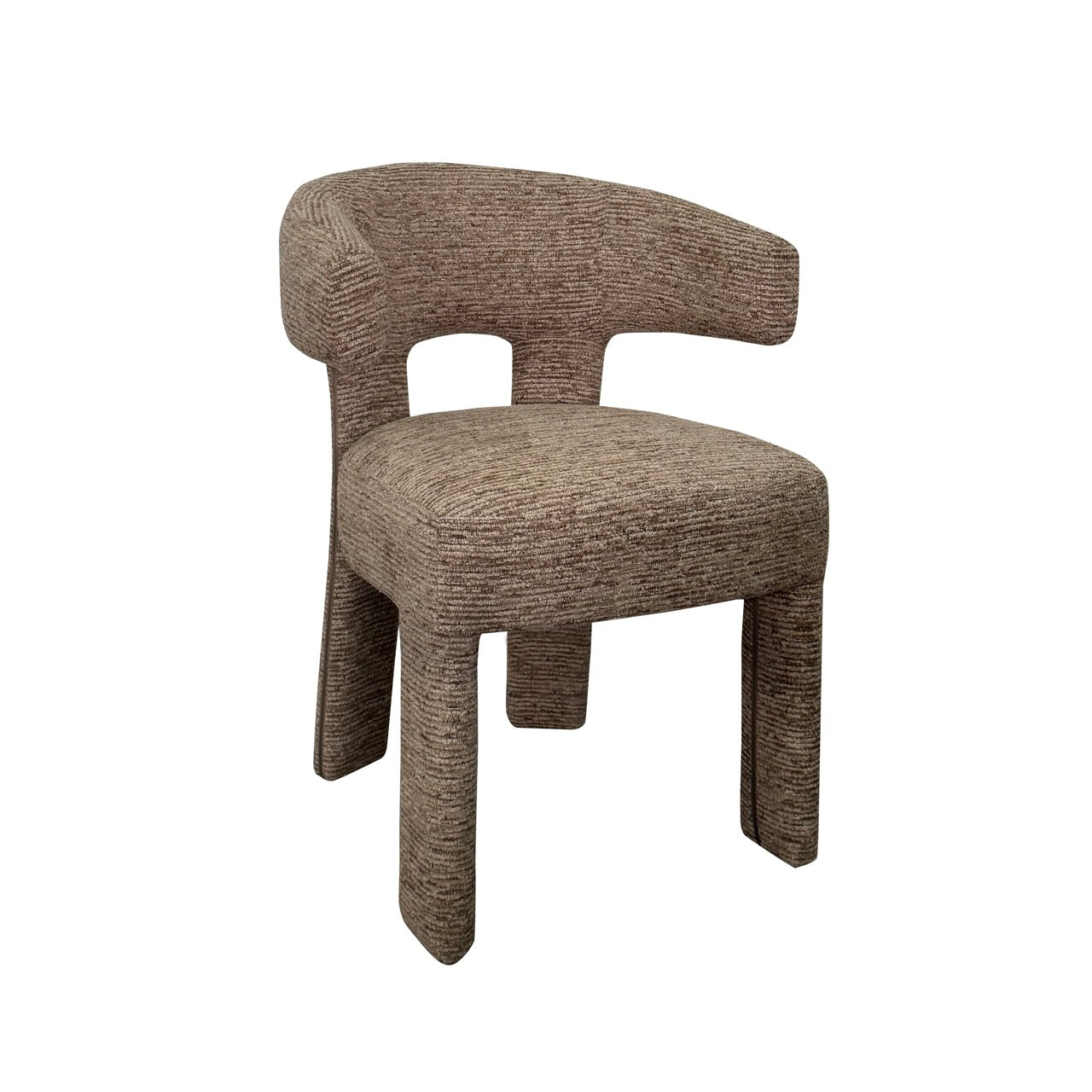 Richmond Interiors Richmond Eetkamerstoel Nerio Linear stof - Mocca