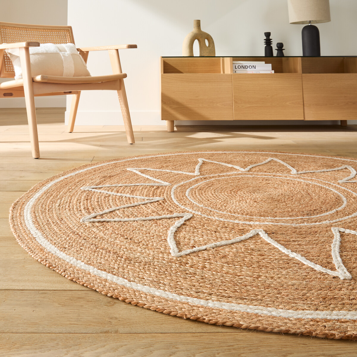 LA REDOUTE INTERIEURS Rond vloerkleed in jute, Montesol