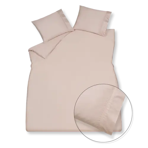 Vandyck Purity 87 Uni Satin dekbedovertrek 240x200/220 Sepia Pink