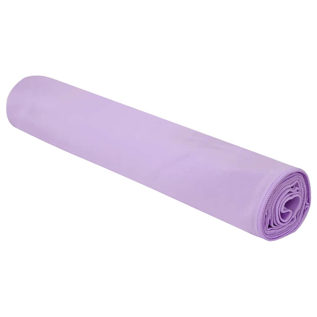 vidaXL Sporthanddoeken 2 pcs Paars 200 x 100 cm Polyester en polyamide