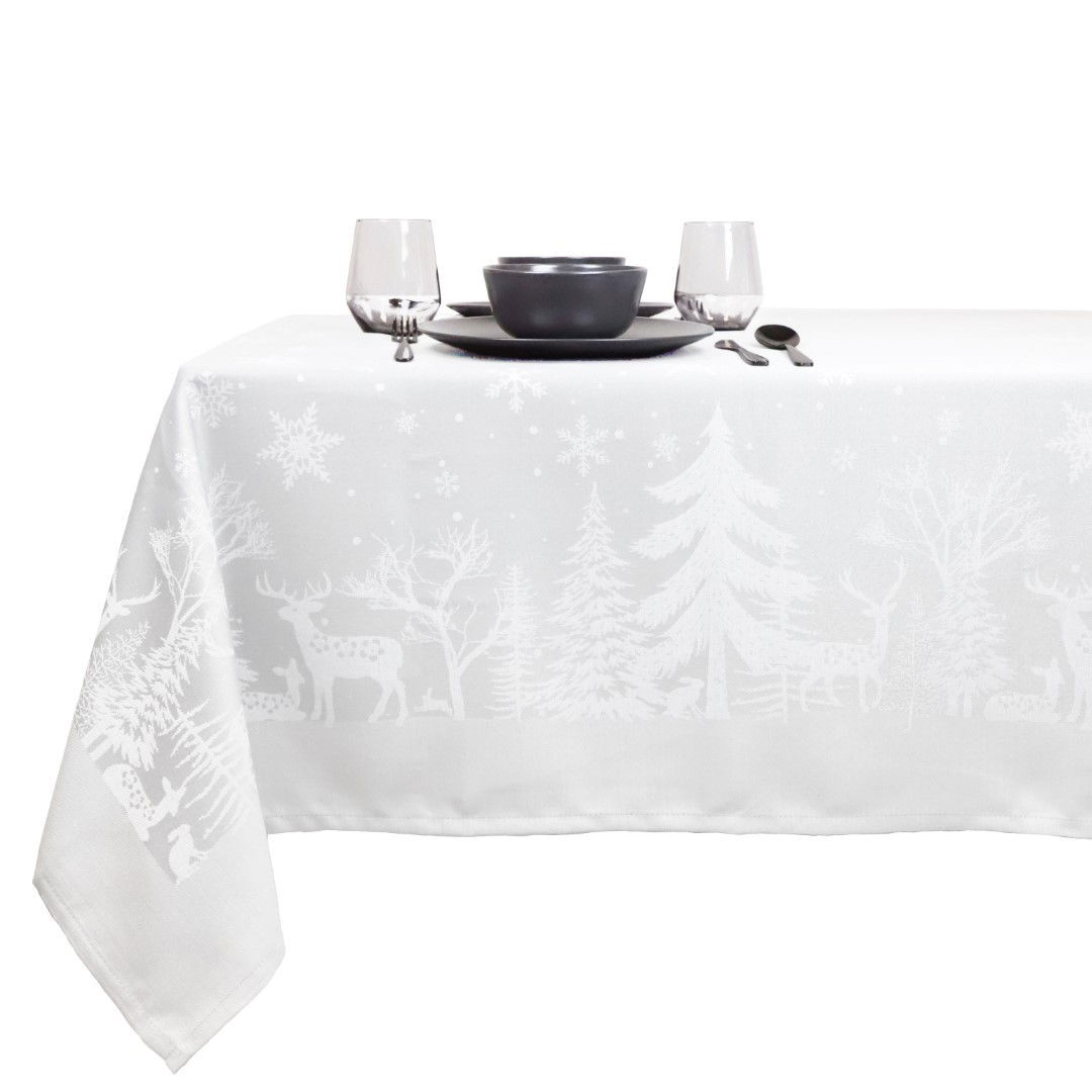 Unique living Tafelkleed Rody 150x200cm white - 