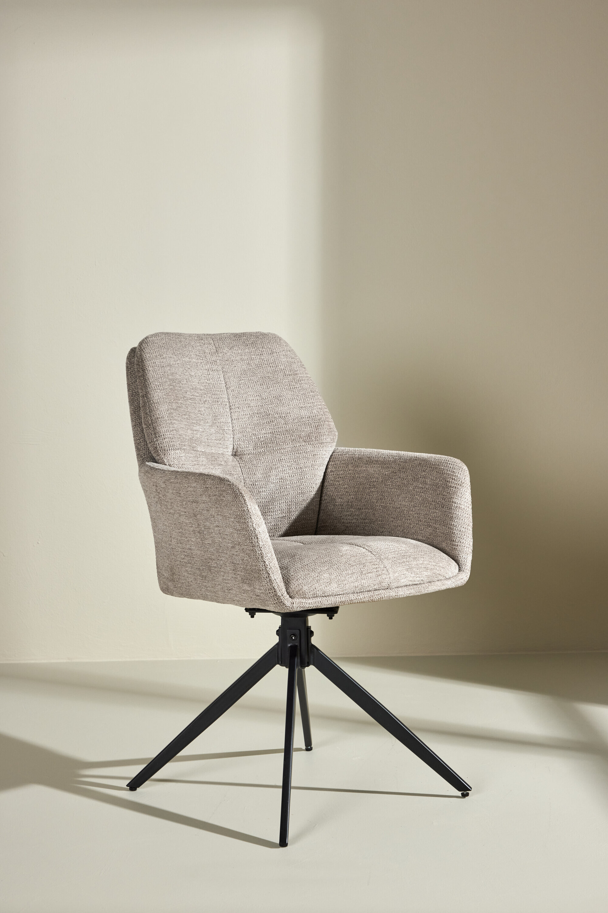 Nohr Eetkamerstoel Montie Geweven stof - Bruin