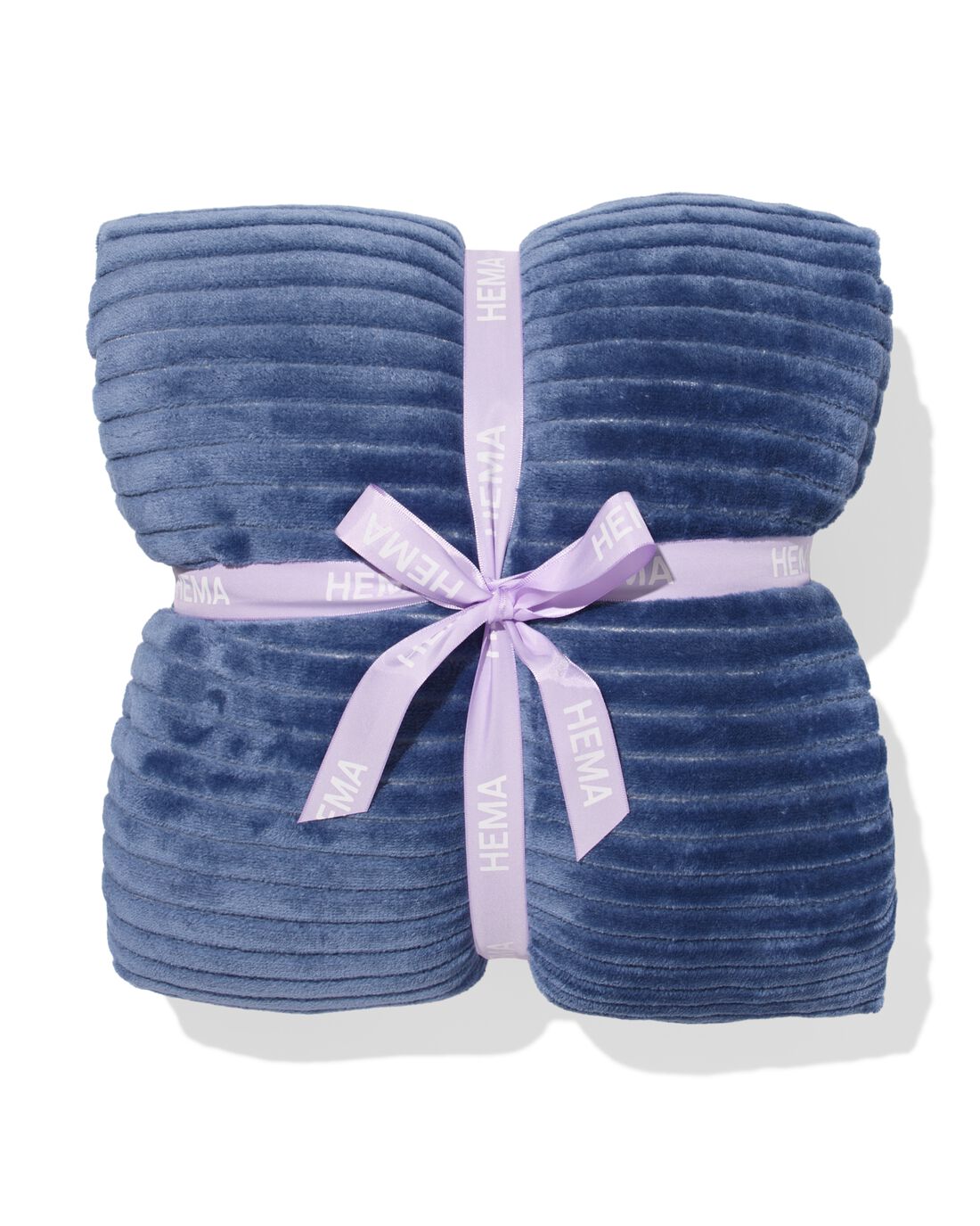 HEMA Plaid 130x150cm Sherpa Blauw (donkerblauw)