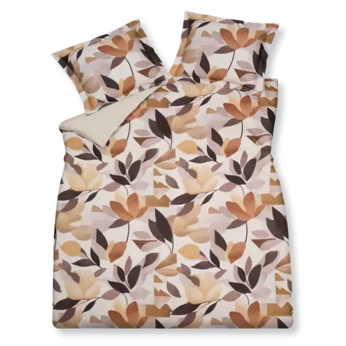Vandyck Autumn Fern dekbedovertrek 140x200/220 Taupe